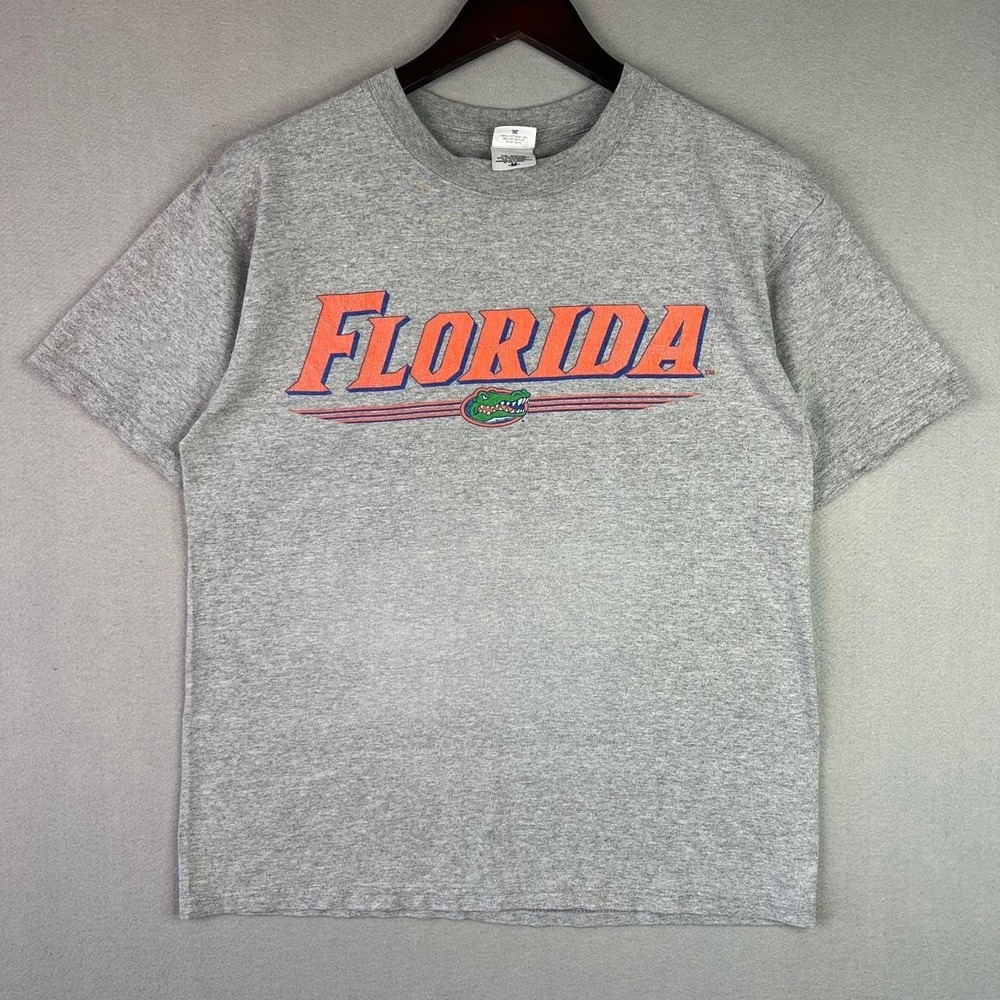 University of Florida Gators 2000s Collegiate Anvil Gray Tee Shirt M